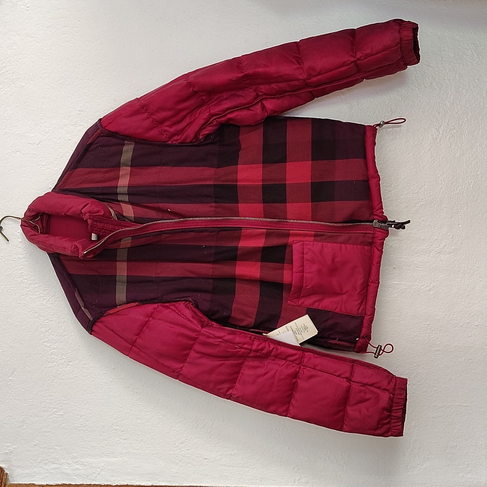 Burberry Red Jacket Size Small - image 8